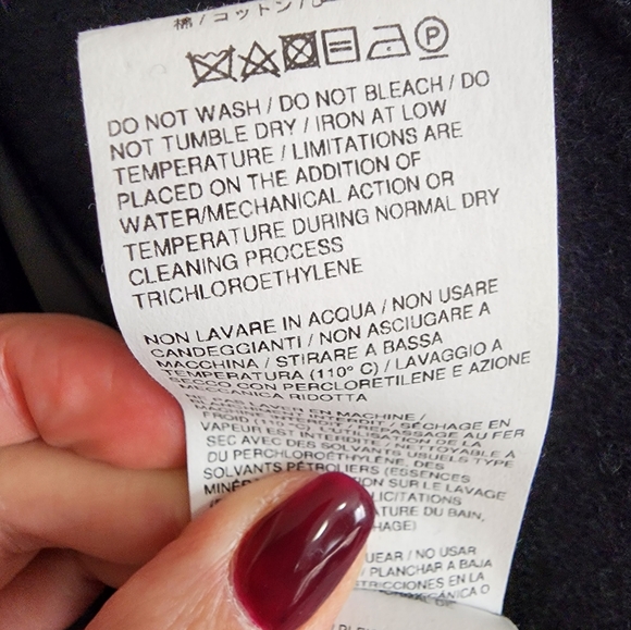 There Was One double-breasted notched-collar peacoat( oversize, navy color ) - Picture 12 of 12